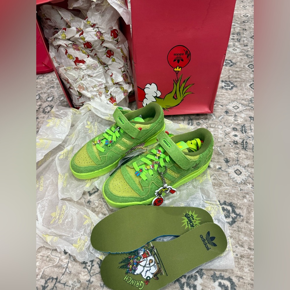 adidas Grinch Green Forum Shoes